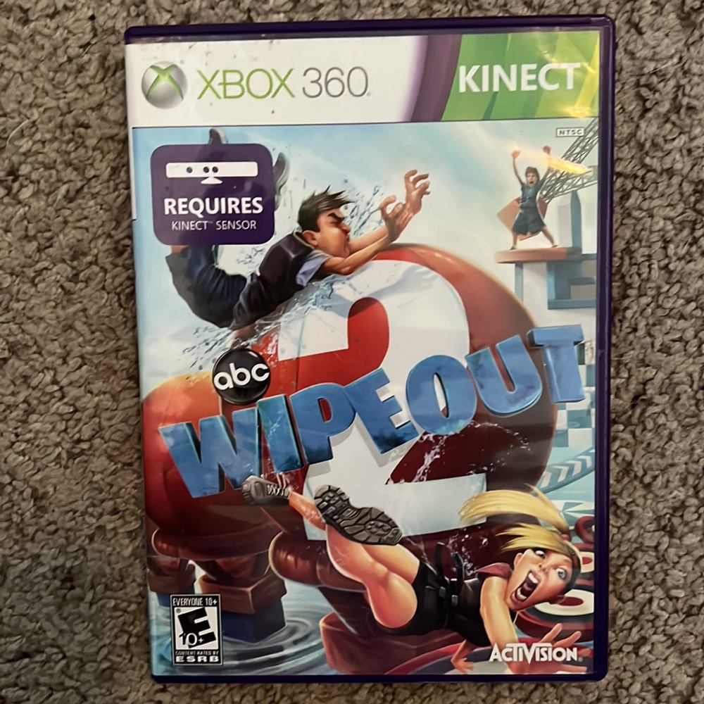 XBOX 360 WIPEOUT 2 video game new condition requires Kinect sensor